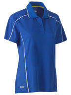 Women's Cool Mesh Polo with Reflective Piping - Women's