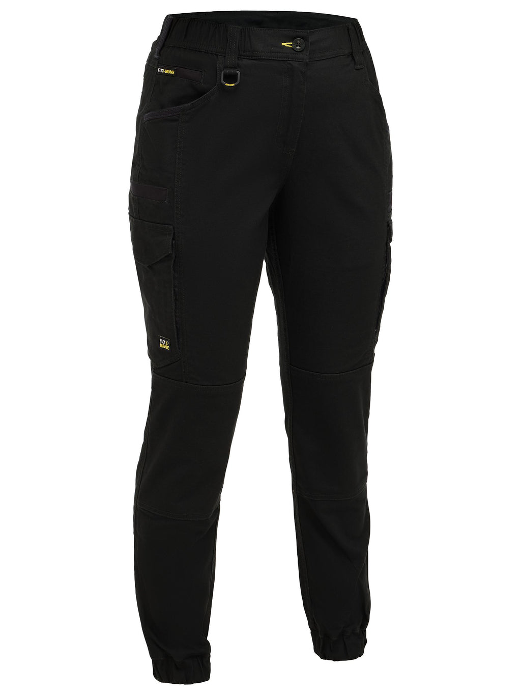 Women's Elastic Waist Cargo Cuffed Pants - Women's
