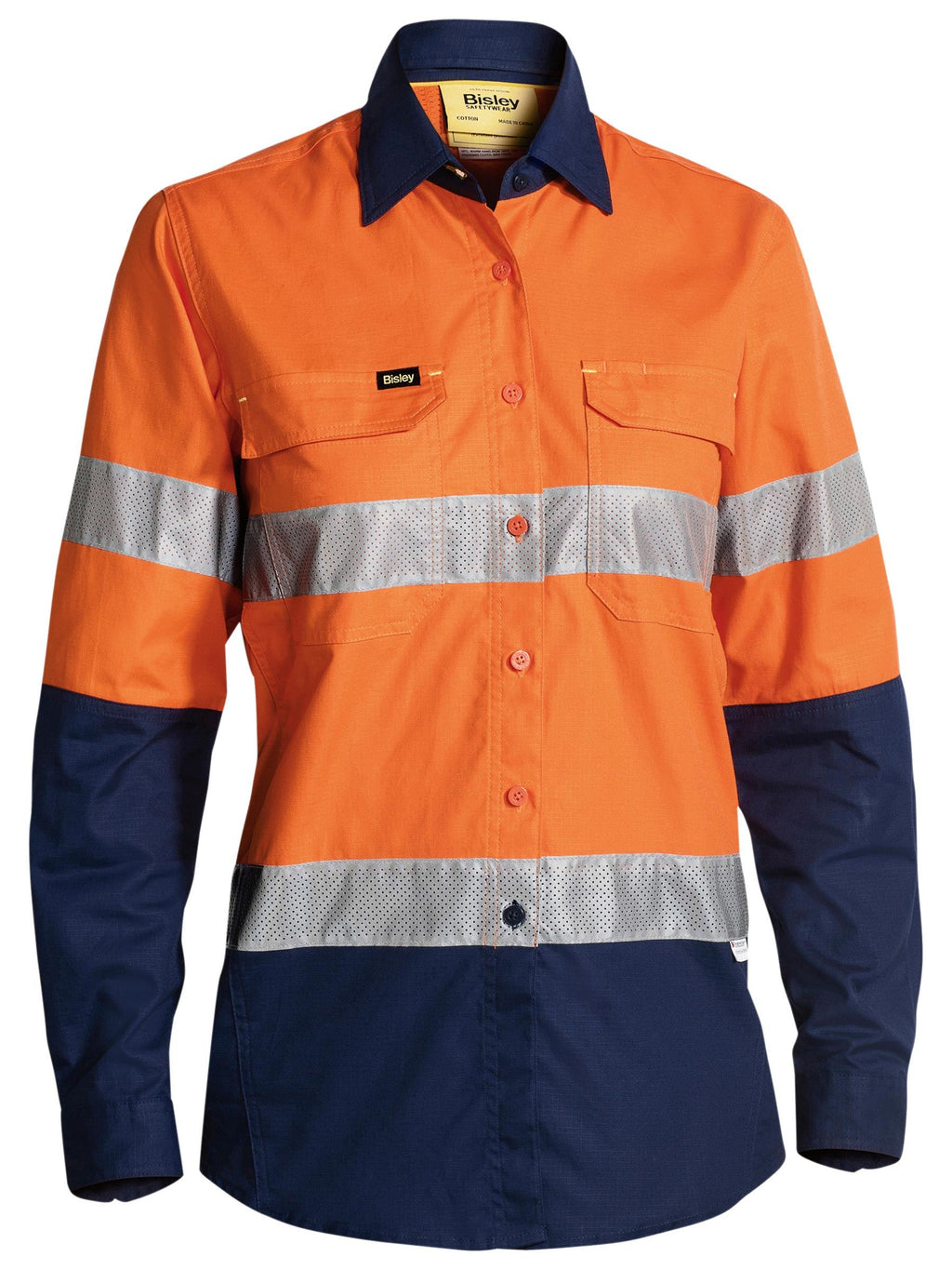Women's Hi Vis Ventilated Work Shirt - Women's