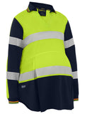 Women's Recycled V-Neck Maternity Hi Vis Polo - Women's
