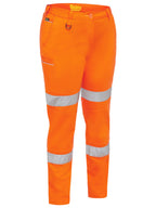Women's Stretch Cotton Pants with Reflective Tape - Women's