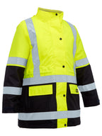 Women's Taped Hi Vis 5 in 1 Rain Jacket - Women's