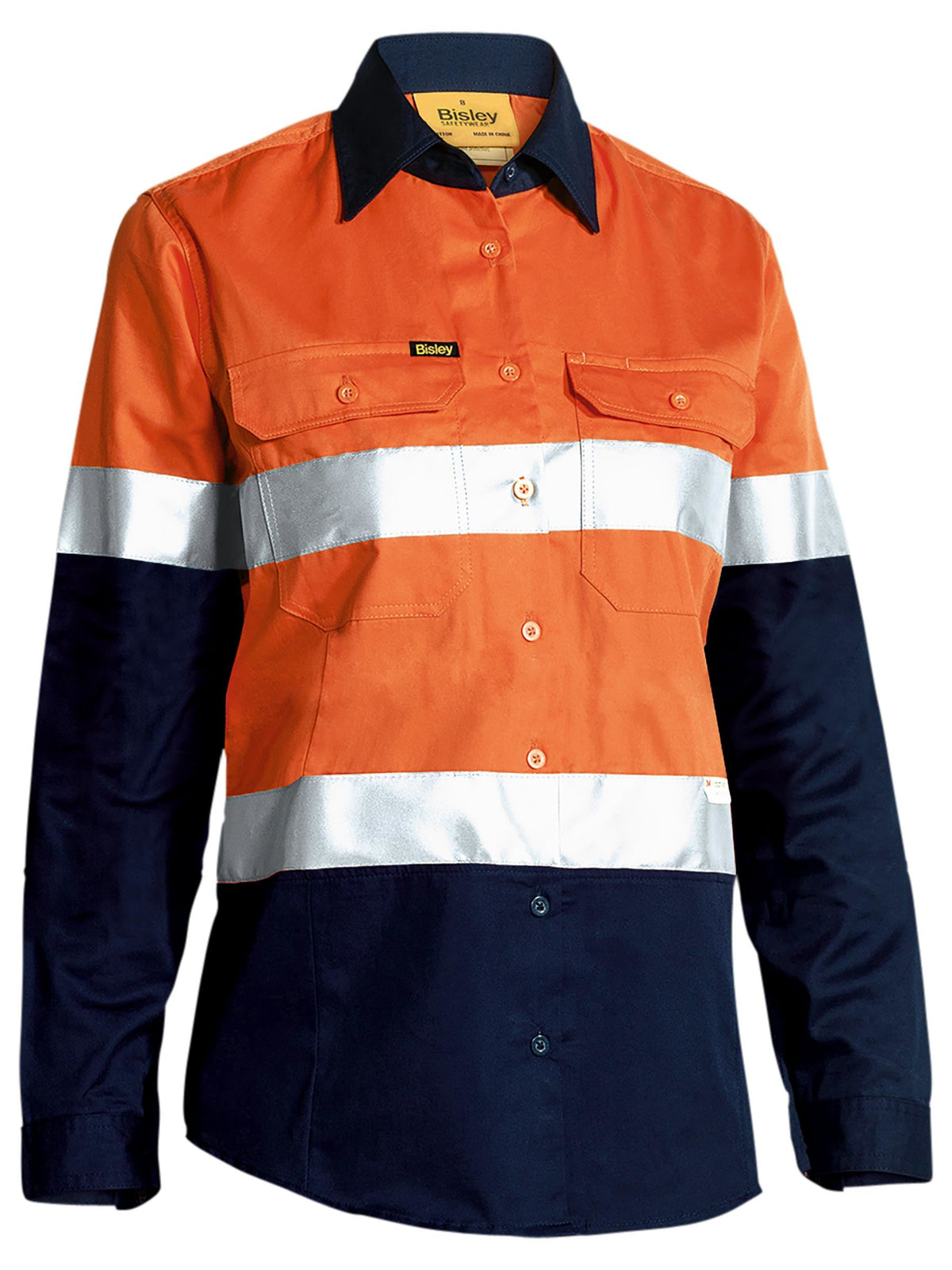 Women's Taped Hi Vis Cool Lightweight Drill Shirt - Women's