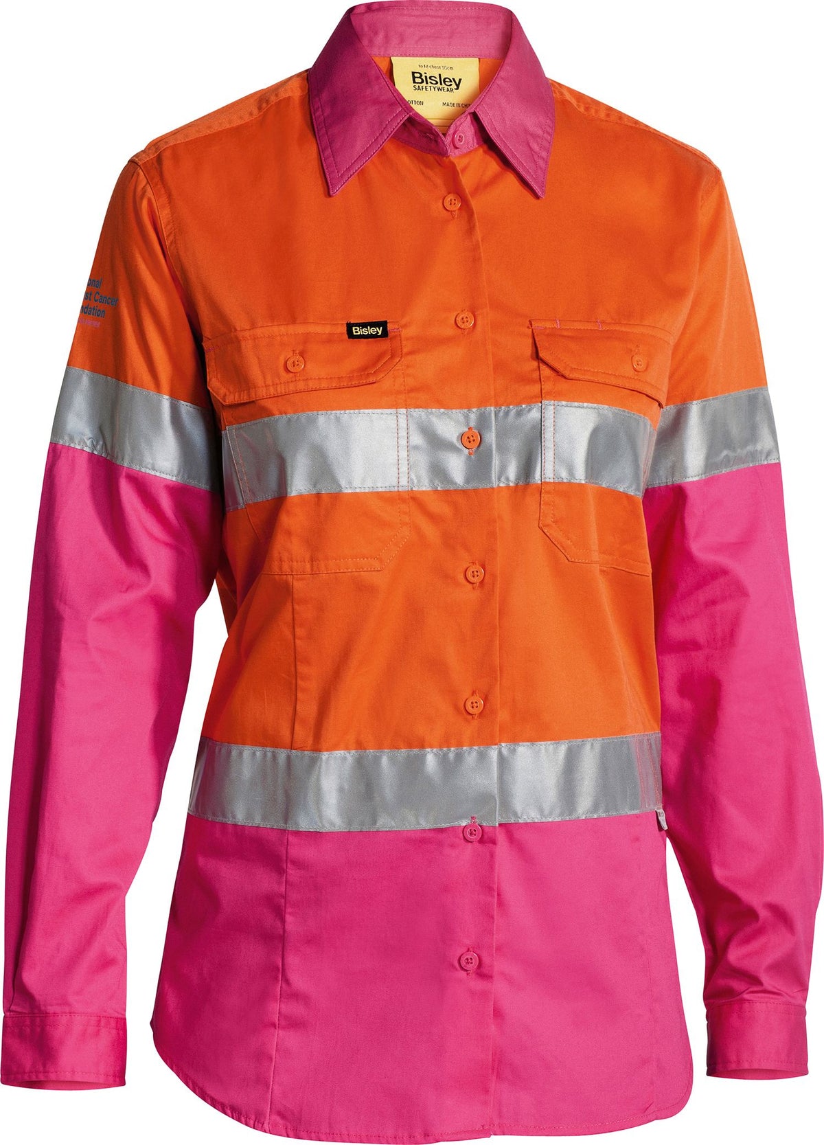 Women's Taped Hi Vis Cool Lightweight Drill Shirt - Women's