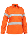 Women's Taped Hi Vis Cool Lightweight Drill Shirt - Women's