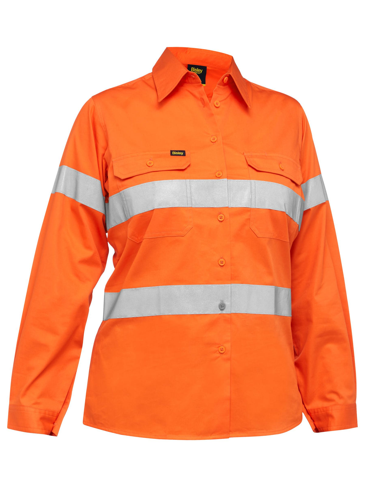 Women's Taped Hi Vis Cool Lightweight Drill Shirt - Women's