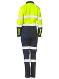 Women's Taped Hi Vis Cotton Drill Coverall - Women's