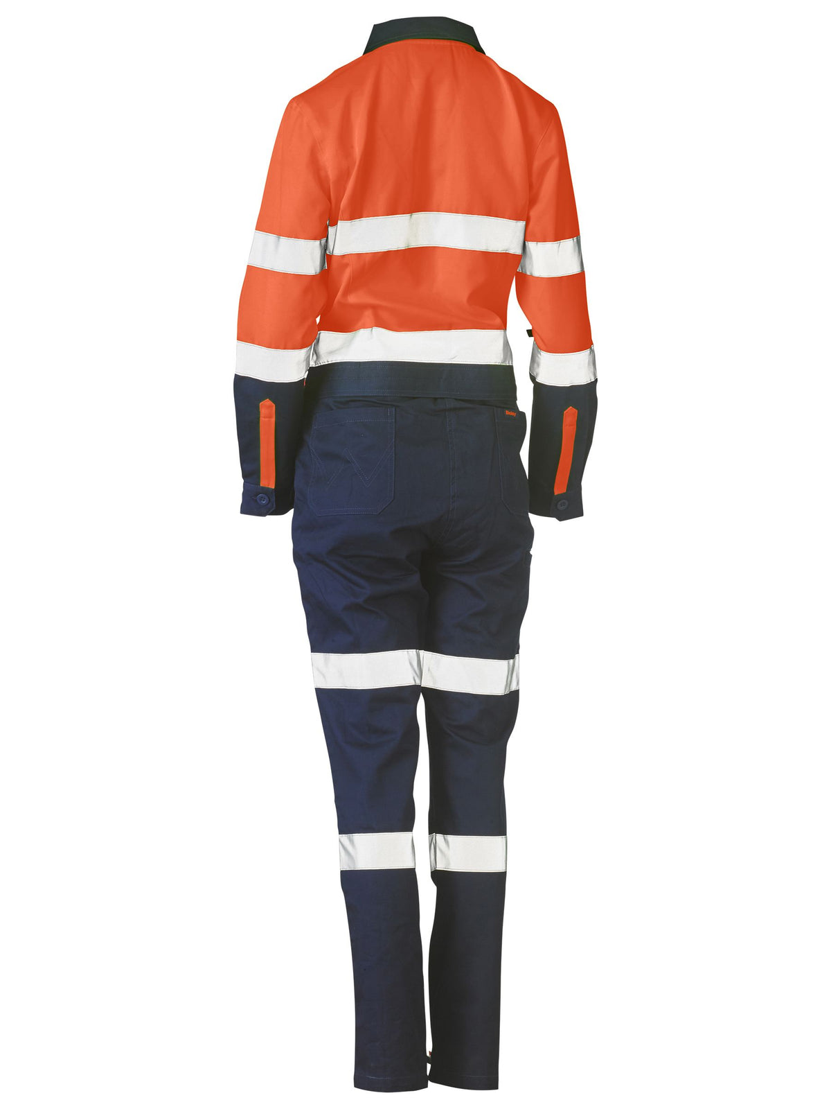 Women's Taped Hi Vis Cotton Drill Coverall - Women's