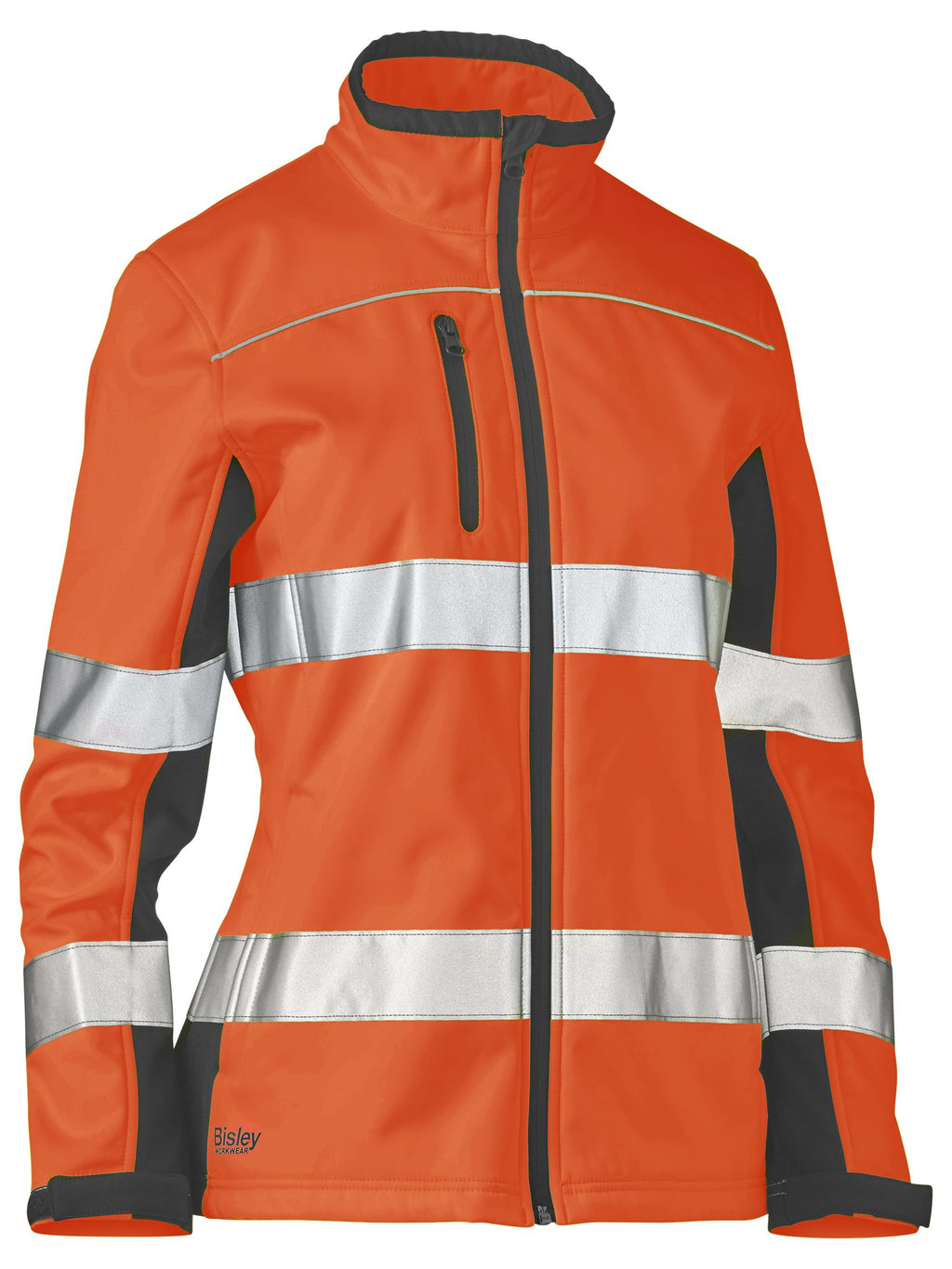 Women's Taped Two Tone Hi Vis Soft Shell Jacket - Women's