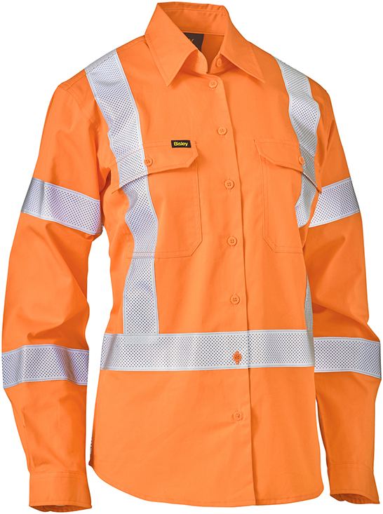 Women's X Taped Biomotion Hi Vis Drill Shirt - Women's
