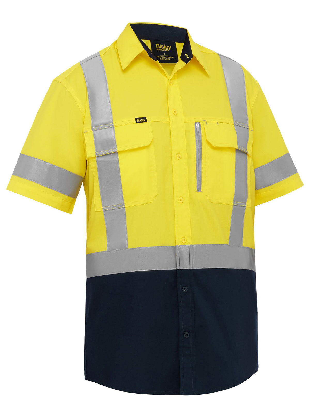 X Taped Hi Vis Stretch Cotton Shirt - Men's