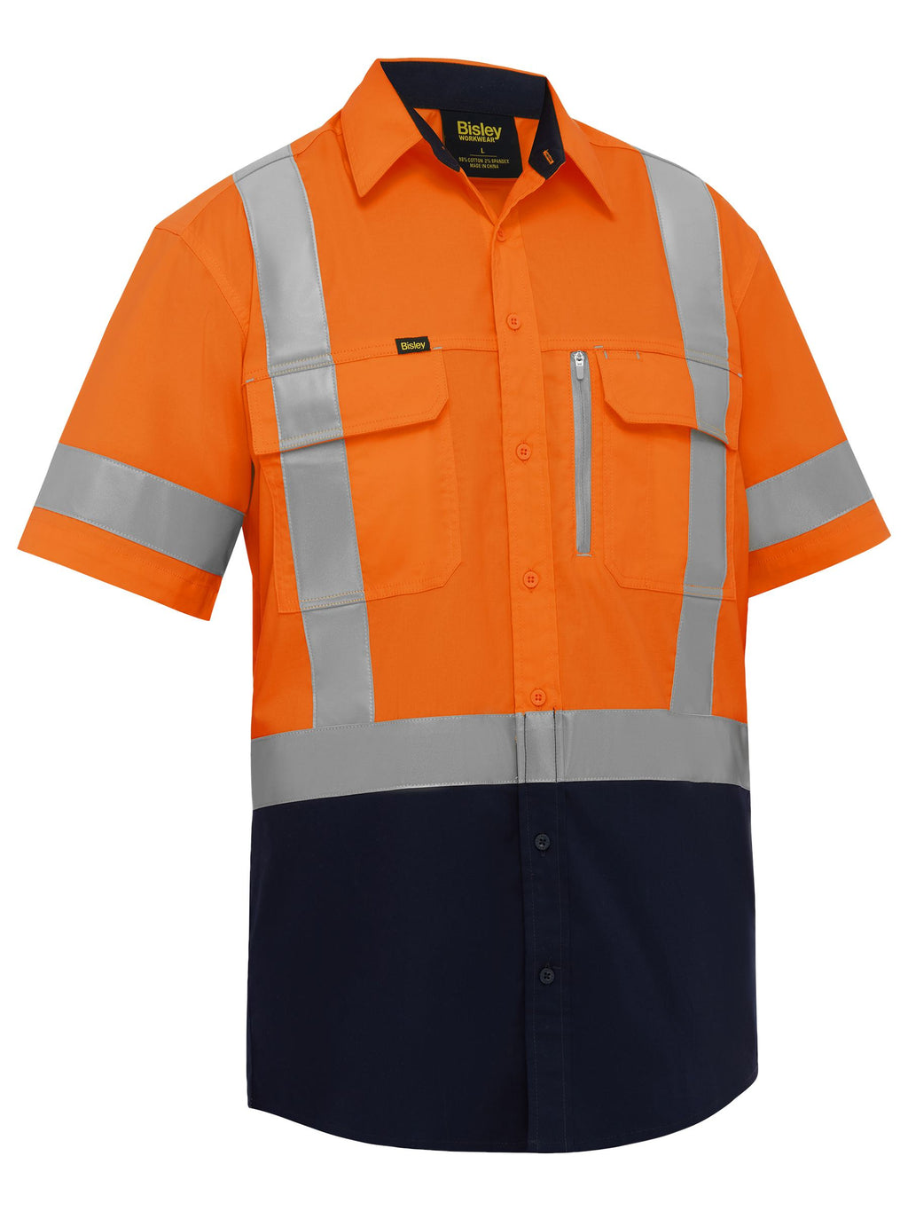 X Taped Hi Vis Stretch Cotton Shirt - Men's