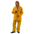 Yellow 3/4 Length PVC Rain Jacket - Workwear