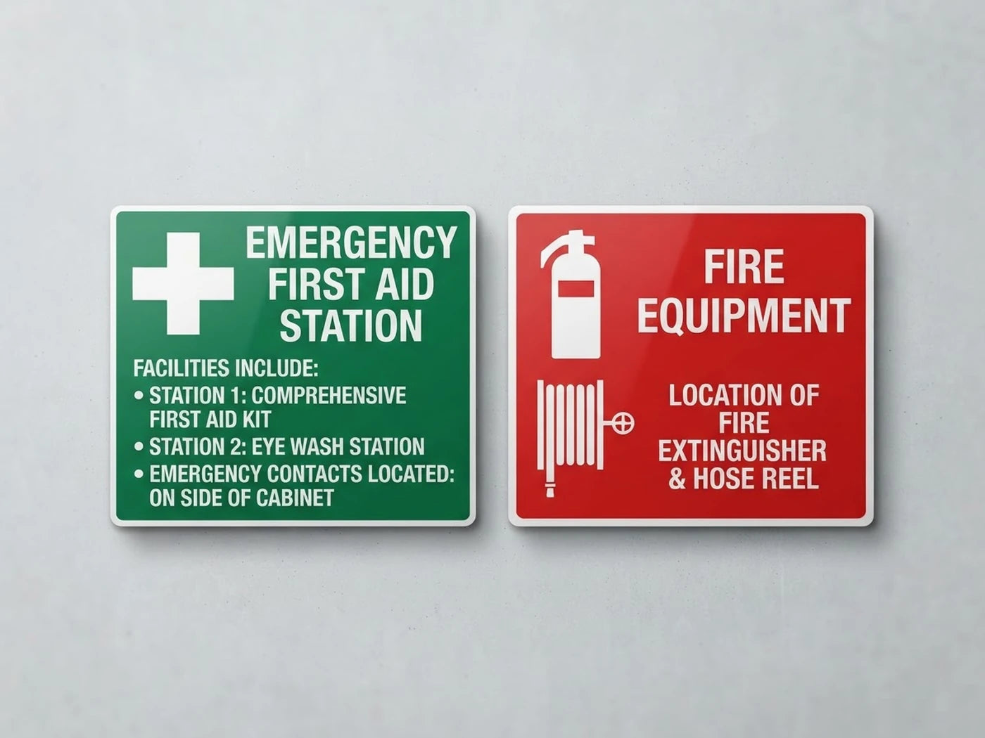 Emergency, Fire & First Aid Signs