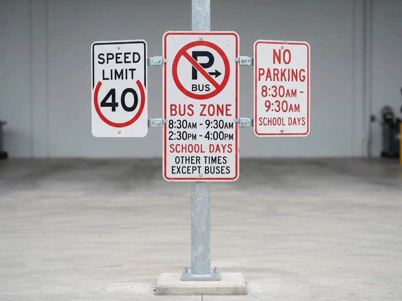 Speed Limit & Parking Signs